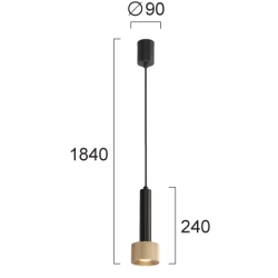 Lampa wisząca ORLENA LNV1040034 Lunaveri