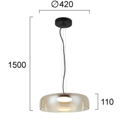 Lampa wisząca RAZZIA LNV1042034 Lunaveri