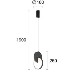 Lampa wisząca CRATI LNV1042924 Lunaveri