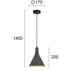 Lampa wisząca OGNI LNV1047924 Lunaveri