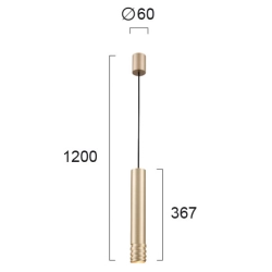 Lampa wisząca GLINT LNV1048024 Lunaveri
