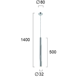 Lampa wisząca SFAVILLA LNV1071024 Lunaveri