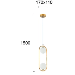 Lampa wisząca LAZZA LNV1078024 Lunaveri
