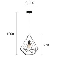 Lampa wisząca ZENITA LNV1084114 Lunaveri