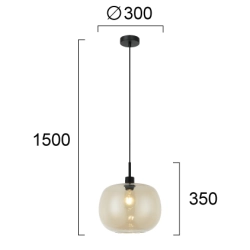 Lampa wisząca CELLO LNV1092034 Lunaveri