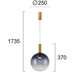Lampa wisząca MOLVENO LNV2021334 Lunaveri