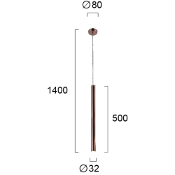 Lampa wisząca SFAVILLA LNV2071024 Lunaveri