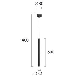 Lampa wisząca SFAVILLA LNV3071024 Lunaveri