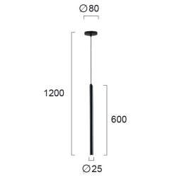Lampa wisząca LANGHE LNV3082803 Lunaveri