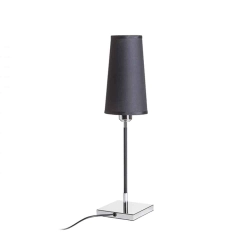 kinkiecik.pl LULU stołowa czarna chrom 230V E27 28W R12465 Rendl light studio