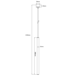 kinkiecik.pl Lungo 1 złota lampa wisząca LP-894/1P GD Light Prestige