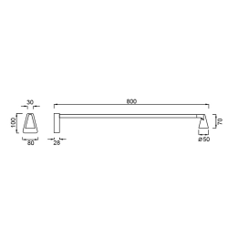 Kinkiet AFRICA 9414 Mantra LED czarny