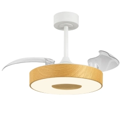 Wentylator sufitowy z oświetleniem COIN FAN MINI SMART 9497 Mantra LED biały
