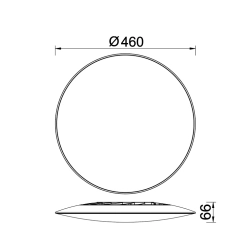 Plafon SLIM CCT II 9543 Mantra LED biały