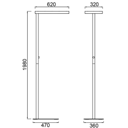 Lampa podłogowa MARSALA 9556 Mantra LED biały