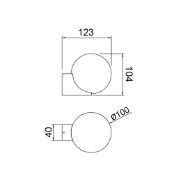 Kinkiet INTERLAKEN 9610 Mantra 1xG9 czarny IP54