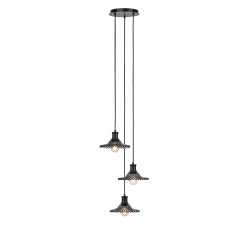 Lampa wisząca NOVIA 108853 Markslojd 3xE27 czarny/przydymiony