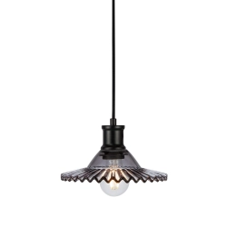 Lampa wisząca NOVIA 108854 Markslojd 1xE27 czarny/przydymiony