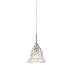 Lampa wisząca LUNA 109012 Markslojd 1xE14 transparentny/satyna nikiel