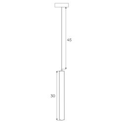Magnetic M0012N Lampa Wisząca Magnetyczna System On/Off 5W 361LM 3000K Maxlight
