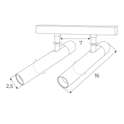 Magnetic M0020Z Reflektor Magnetyczny Podwójny System Zigbee 10W 666LM 2700/5000K Maxlight