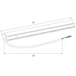 Magnetic MA0021 Zasilacz wewnętrzny 100W do szyn magnetycznych, kolor biały Maxlight