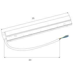 Magnetic MA0005 Zasilacz wewnętrzny 200W do szyn magnetycznych Maxlight