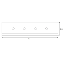 Magnetic MA0025 adaptor do łączenia szyna + szyna (1 sztuka) MT0018, MT0019, MT0028, MT0029 Maxlight