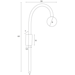 Kinkiet Enigma Czarny W0337 MAXLIGHT