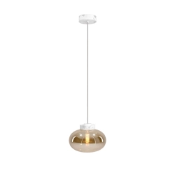 Lampa Wisząca Moonstone Amber Glass+white Marble P0518 MAXLIGHT