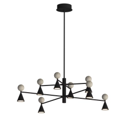 Lampa Wisząca Bingo 54W Czarny + Trawertyn P0685 MaxLight - zdjęcie produktu