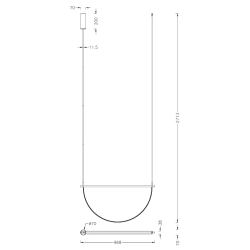 Lampa Wisząca Victoria 29W Złota P0687 MaxLight