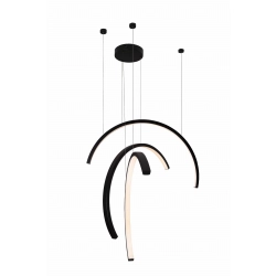 LAMPA WISZĄCA TRIO ARC MATT BLACK P0507 MAXLIGHT - zdjęcie produktu