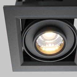 Lampa wpuszczana Metal Modern LED DL093-01-10W3K-B Maytoni - kolor czarny - zdjęcie produktu