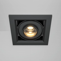 Lampa wpuszczana Metal Modern LED DL093-01-10W3K-B Maytoni - kolor czarny - zdjęcie dodatkowe 1