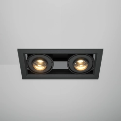 Lampa wpuszczana Metal Modern LED DL093-02-10W3K-B Maytoni - kolor czarny - zdjęcie dodatkowe 1