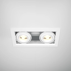 Lampa wpuszczana Metal Modern LED DL093-02-10W3K-W Maytoni - kolor biały - zdjęcie dodatkowe 1