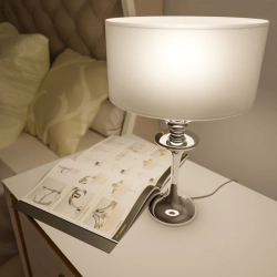 Lampa stołowa ABU DHABI T01413CH-WH CosmoLight - zdjęcie dodatkowe 1