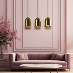 Metalowa lampa wisząca Nilo złota 3xGU10 LP-0110/3L GD Light Prestige