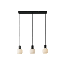 Lampa wisząca Milford 3xE14 czarna 2412623003 Nordlux