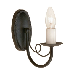 kinkiecik.pl Kinkiet Minster – 1 źródło światła – Czarny MN1-BLACK Elstead Lighting