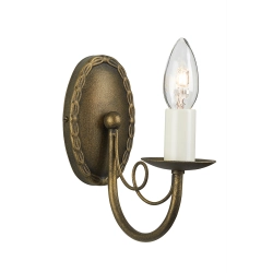 kinkiecik.pl Kinkiet Minster – 1 źródło światła – Czarno-złoty MN1-BLK-GOLD Elstead Lighting