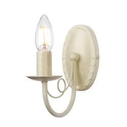 kinkiecik.pl Kinkiet Minster – 1 źródło światła – Kość słoniowa i złoto MN1-IV-GOLD Elstead Lighting