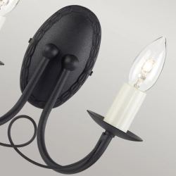 kinkiecik.pl Kinkiet Minster – 2 źródła światła – Czarny MN2-BLACK Elstead Lighting