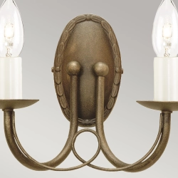 kinkiecik.pl Kinkiet Minster – 2 źródła światła – Czarno-złoty MN2-BLK-GOLD Elstead Lighting