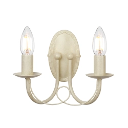kinkiecik.pl Kinkiet Minster – 2 źródła światła – Kość słoniowa i złoto MN2-IV-GOLD Elstead Lighting