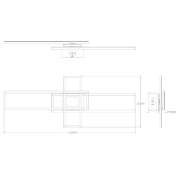 Lampa sufitowa LUMENZ MS243-BK ZUMA LINE