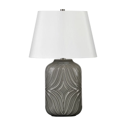 kinkiecik.pl Lampa stołowa Muse – 1 źródło światła – Szara MUSE-TL-GREY Elstead Lighting