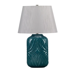 kinkiecik.pl Lampa stołowa Muse – 1 źródło światła – Turkusowa MUSE-TL-TURQSE Elstead Lighting