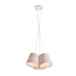 kinkiecik.pl NANCY III wisząca biała/czerwona 230V E14 3x11W R13345 Rendl light studio